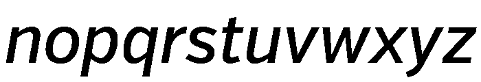 Verb Condensed Medium Italic Font LOWERCASE