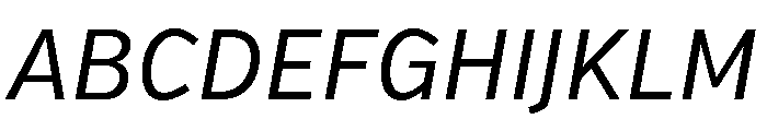 Verb Condensed Regular Italic Font UPPERCASE