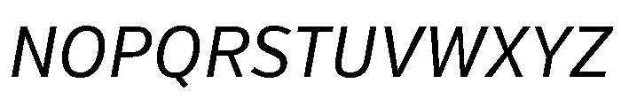 Verb Condensed Regular Italic Font UPPERCASE