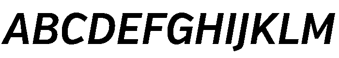 Verb Condensed Semi Bold Italic Font UPPERCASE
