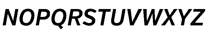 Verb Condensed Semi Bold Italic Font UPPERCASE
