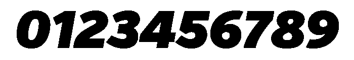 Verb Condensed Ultra Italic Font OTHER CHARS