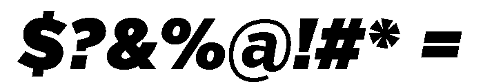 Verb Condensed Ultra Italic Font OTHER CHARS