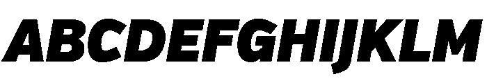 Verb Condensed Ultra Italic Font UPPERCASE