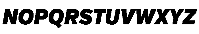 Verb Condensed Ultra Italic Font UPPERCASE
