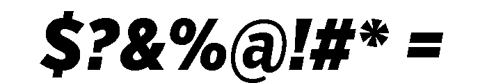 Verb Extra Condensed Black Italic Font OTHER CHARS
