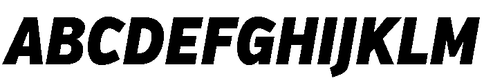 Verb Extra Condensed Black Italic Font UPPERCASE