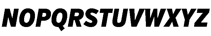 Verb Extra Condensed Black Italic Font UPPERCASE