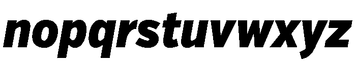Verb Extra Condensed Black Italic Font LOWERCASE