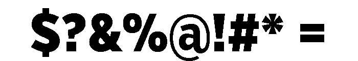 Verb Extra Condensed Black Font OTHER CHARS