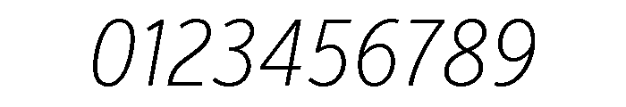 Verb Extra Condensed Extra Light Italic Font OTHER CHARS