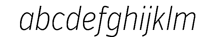 Verb Extra Condensed Extra Light Italic FONT