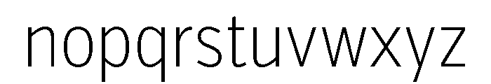 Verb Extra Condensed Extra Light Font LOWERCASE