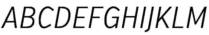 Verb Extra Condensed Light Italic Font UPPERCASE