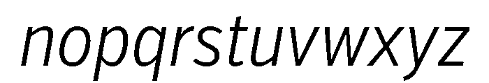Verb Extra Condensed Light Italic Font LOWERCASE