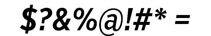 Verb Extra Condensed Semi Bold Italic Font OTHER CHARS