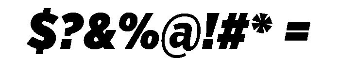 Verb Extra Condensed Ultra Italic Font OTHER CHARS