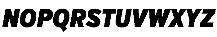 Verb Extra Condensed Ultra Italic Font UPPERCASE