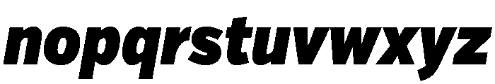 Verb Extra Condensed Ultra Italic Font LOWERCASE