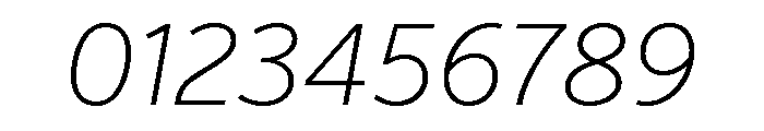 Verb Extra Light Italic Font OTHER CHARS