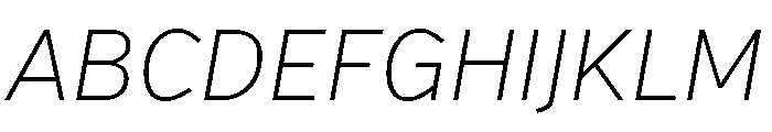 Verb Extra Light Italic Font UPPERCASE