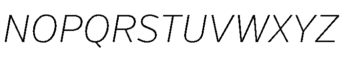 Verb Extra Light Italic Font UPPERCASE