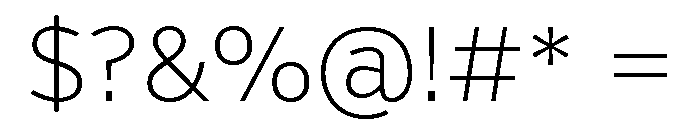 Verb Extra Light Font OTHER CHARS