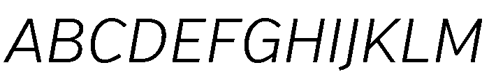 Verb Light Italic Font UPPERCASE