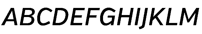 Verb Medium Italic Font UPPERCASE