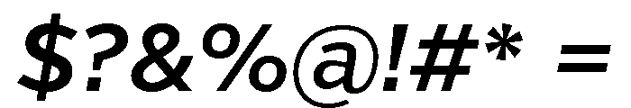 Verb Semi Bold Italic Font OTHER CHARS