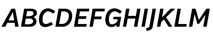 Verb Semi Bold Italic Font UPPERCASE