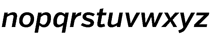 Verb Semi Bold Italic Font LOWERCASE