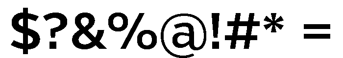 Verb Semi Bold Font OTHER CHARS