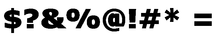 Verdana Pro Black Font OTHER CHARS