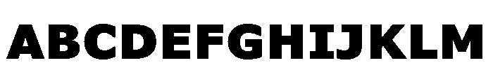 Verdana Pro Black Font UPPERCASE