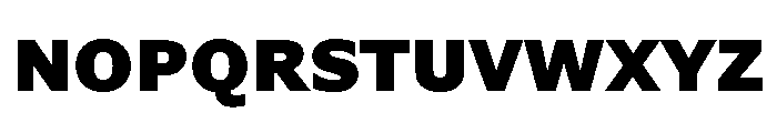 Verdana Pro Black Font UPPERCASE