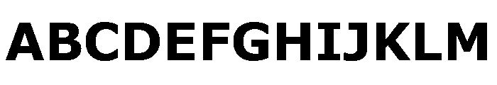 Verdana Pro Bold Font UPPERCASE