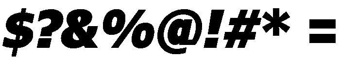Verdana Pro Condensed Black Italic Font OTHER CHARS