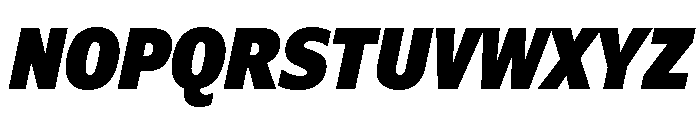 Verdana Pro Condensed Black Italic Font UPPERCASE