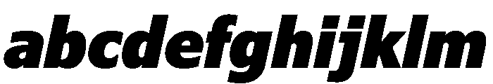 Verdana Pro Condensed Black Italic FONT