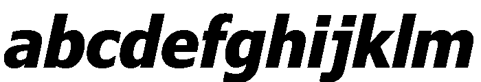 Verdana Pro Condensed Bold Italic FONT