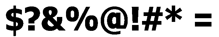 Verdana Pro Condensed Bold Font OTHER CHARS