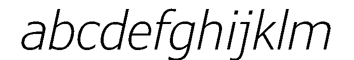 Verdana Pro Condensed Light Italic FONT