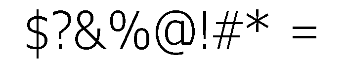 Verdana Pro Condensed Light Font OTHER CHARS
