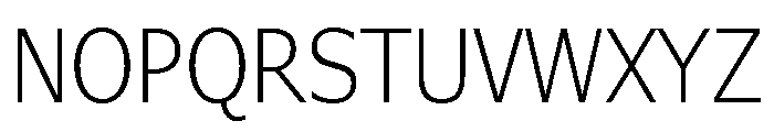 Verdana Pro Condensed Light Font UPPERCASE
