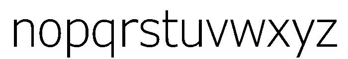 Verdana Pro Condensed Light Font LOWERCASE