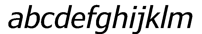 Verdana Pro Condensed Regular Italic FONT