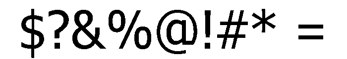 Verdana Pro Condensed Regular Font OTHER CHARS