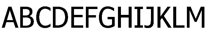Verdana Pro Condensed Regular Font UPPERCASE