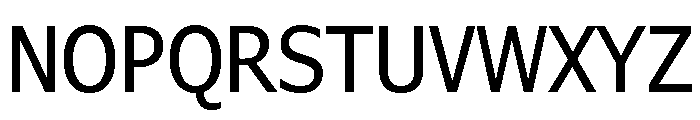 Verdana Pro Condensed Regular Font UPPERCASE